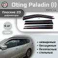 Дефлекторы 2D для OTING PALADIN 2023- (I), 6шт, с хромом