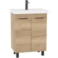 Тумба без раковины Onika Легран 70 напольная, дуб галифакс (ум. Фостер 70)