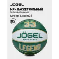Баскетбольный мяч тренировочный игровой Jogel Streets Legend33, размер 7