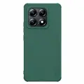 Усиленный чехол зеленого цвета (Dark Green) от Nillkin для Xiaomi 14T, серия Super Frosted Shield Pro