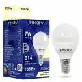 Лампочка светодиодная 7Вт G45 3000К Е14 (10 шт.) 176-264В TOKOV ELECTRIC TKE-G45-E14-7-3K