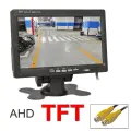 7-дюймовый AHD монитор автомобиля 1024x600, поддержка 1080P, 2 видеовхода RCA для камеры заднего вида
