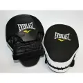 Лапы боксерские для бокса изогнутая Everlast, натуральная кожа-черный 2шт