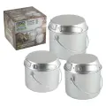 Набор котелков походных ECOS Camp-S1 3шт 1,2л/1,8л/3л алюминий