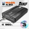 Автомобильный усилитель AMP MASS 4.80, 80Вт, 4 канала, мостовой режим, Bass Boost
