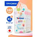 Подгузники трусики 5 XL детские Tokisan, 9-17 кг, 160шт с индикатором влаги Super Soft, дневные / ночные