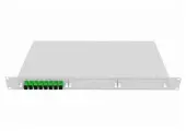 Кросс оптический Toplan , стоечный 19, 8 SC/APC адаптеров, SM, 1U, серый, укомплектованный (КРС-Top-1U-08SC/A-OS2-GY)