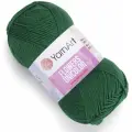 Пряжа YarnArt Flowers Unicolor темно-зеленый (758), 55%хлопок/45%акрил, 200м, 50г, 5шт