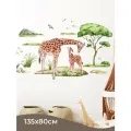 Африка Жирафы / Декор для детской комнаты - интерьерные наклейки на стену