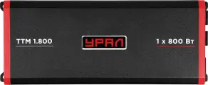 Усилитель УРАЛ ТТМ 1.800, автомобильный моноблок класса D, 800 Вт