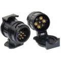 Адаптер-переходник CXDIGITAL, 13/7 pin, для фаркопа, откидная крышка, черный