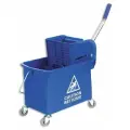 Ведро на колесах 20л 2 отделения с мех. отжимом синее ЭкоКоллекция 78097