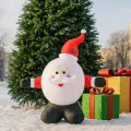 Надувная фигура Дед Мороз-колобок 1.2 м подсветка, Торг Хаус, SCS-1/1,2