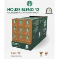 Кофе в капсулах Starbucks Nespresso Capsules House Blend Lungo Espresso, Старбакс в капсулах для кофемашины Неспрессо, эспрессо, 12 упаковок по 10 штук