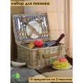 Набор для пикника с термосумкой Comodo Picnic на 2 персоны 15 предметов SET 2