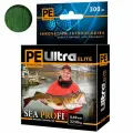 Плетеный шнур для рыбалки AQUA PE ULTRA ELITE SEA PROFI Dark Green 0,40mm 300m