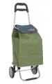 Сумка-тележка Joy Home, 45 л, 37х91х32 см, ручная кладь, зеленый/серый