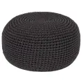 Вязаный пуф Графит