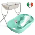 Комплект ванночка Ok Baby Onda Evolution голубой 15+Подставка Metal Bath Stand