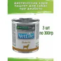 Farmina Vet Life Dog Diabetic 3шт по 300г корм для собак при диабете