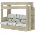 Кровать-чердак Карамель-75, ЛДСП, цвет Дуб сонома светлый, спальное место 190x80, диван, ящик