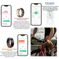 Фитнес смарт кольцо, пульсометр спортивный, на палец, с IOS и Android, Bluetooth, Несколько режимов упражнений