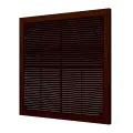 Решетка вентиляции Эра разъемная, с сеткой, 300х300 мм, коричневая
