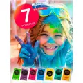 Краска Холи (HOLI LIKE) 7 шт в наборе, 7 цветов в ассортименте, для фестивалей, праздников и детских дней рождения