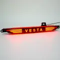 Фонарь Лада Веста диодный, красный стоп сигнал с надписью Vesta, в задний бампер под стандарт кросс, седан, универсал