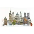 Набор для вышивания Лондон, канва аида 18 ct 79 х 50 см THEA GOUVERNEUR 470A