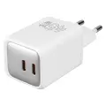 СЗУ TFN 2USB-C 45W GaN White (TFN-WC-CC-45W-WH)