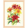 Риолис Набор для вышивания крестом Солнечные лилии (1782), разноцветный, 33 х 25 см