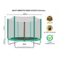 Батут Perfetto sport ACTIVITY 10 диаметр 3,0 м зелёный СГ000005501
