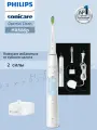 Philips Электрическая зубная щетка sonicare Optimal Clean HX686P , С 2 режимами U64U, голубой, белый