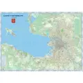 Санкт-Петербург. Настенная карта, ламинированная 1:27300, размер 144 х 200см