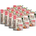Корм влажный Sirius Premium Adult для взрослых кошек с кроликом и морковью пауч кусочки в соусе, 85 г х 12 шт