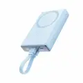 Внешний аккумулятор повербанк магнитный Joyroom 10000 mAh MagSafe / JR-PBM01 20W с кабелем / Голубой