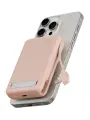 Внешний аккумулятор Energea MagPac PRO Plus, 10000 mAh с MagSafe, с поддержкой технологии Qi2 15W, с подставкой, розовый