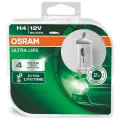Лампа автомобильная галогенная OSRAM Ultra Life 64193ULT-HCB H4 12V 60/55W H4/H7 3200K 2 шт.
