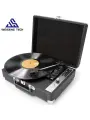 Виниловый проигрыватель с Bluetooth LP-160B Проигрыватель виниловых пластинок в стиле ретро, черное