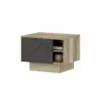 Тумба прикроватная Даллас ТБ 01 50х36,6х40,2 см, цвет дуб каньон/МДФ софт графит