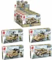 Набор конструкторов пластиковых Qman 4 в 1 Военная техника, всего 624 детали