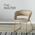 Стул для кухни премиум, стул кухонный Hugs Линк Бежевый + Золото