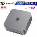 Beelink Мини-ПК Beelink SER8 R7 8745HS (AMD Ryzen 7 8745H, RAM 32 ГБ, SSD 1024 ГБ, AMD Radeon 780M, Windows 11 Pro), Серый металлик
