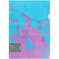 Папка-уголок Berlingo Haze (А4, 200мкм, пластик) голубая/сиреневая, рисунок с эффектом блесток, 12шт. (LFG_A4921)