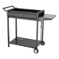 Мангал сварной на колесах, 662 х 390 х 152/805 мм, сталь 2 мм, кочерга в комплекте, Camping Palisad, 69669