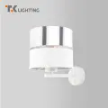 Бра / Настенный светильник TK Lighting Hilton 4175, E27, 15 Вт, с выключателем, цвет белый/хром