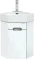 Тумба под раковину без столешницы Onika Айленд 35 подвесная, угловая, белая
