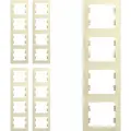 Рамка Schneider Electric Glossa четырехместная вертикальная бежевая (комплект из 4 шт.)