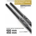 Щетки стеклоочистителя для Chevrolet Cruze J300 кузов - гибридные дворники для Шевроле Круз , комплект.